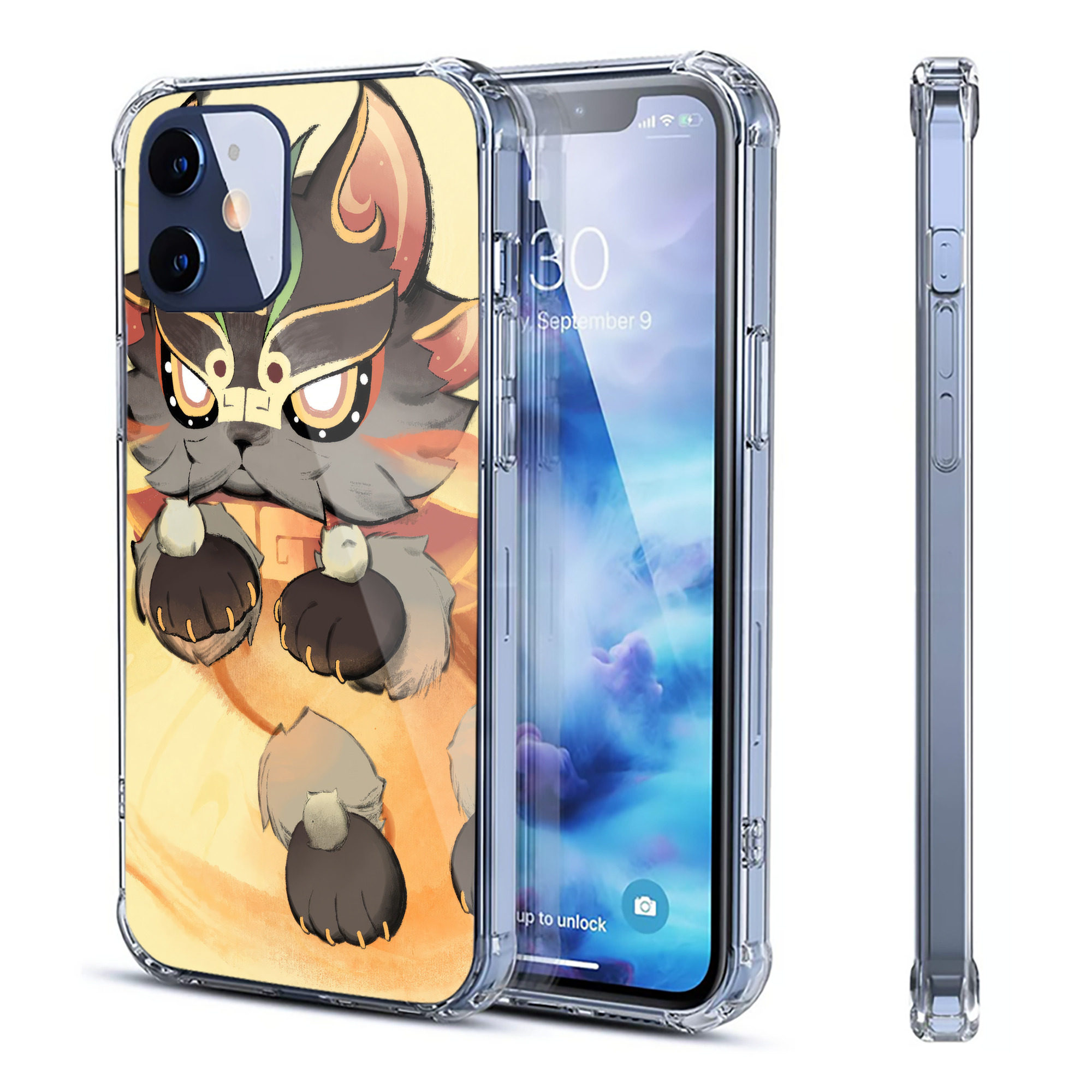 げんし神 genshin 【iPhone 12シリーズ対応】透明スマホケース（クリアソフトケース）